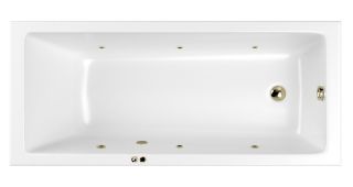 Гидромассажная ванна Whitecross Wave 0101.180080.100.SOFT.BR 180x80см Soft бронза